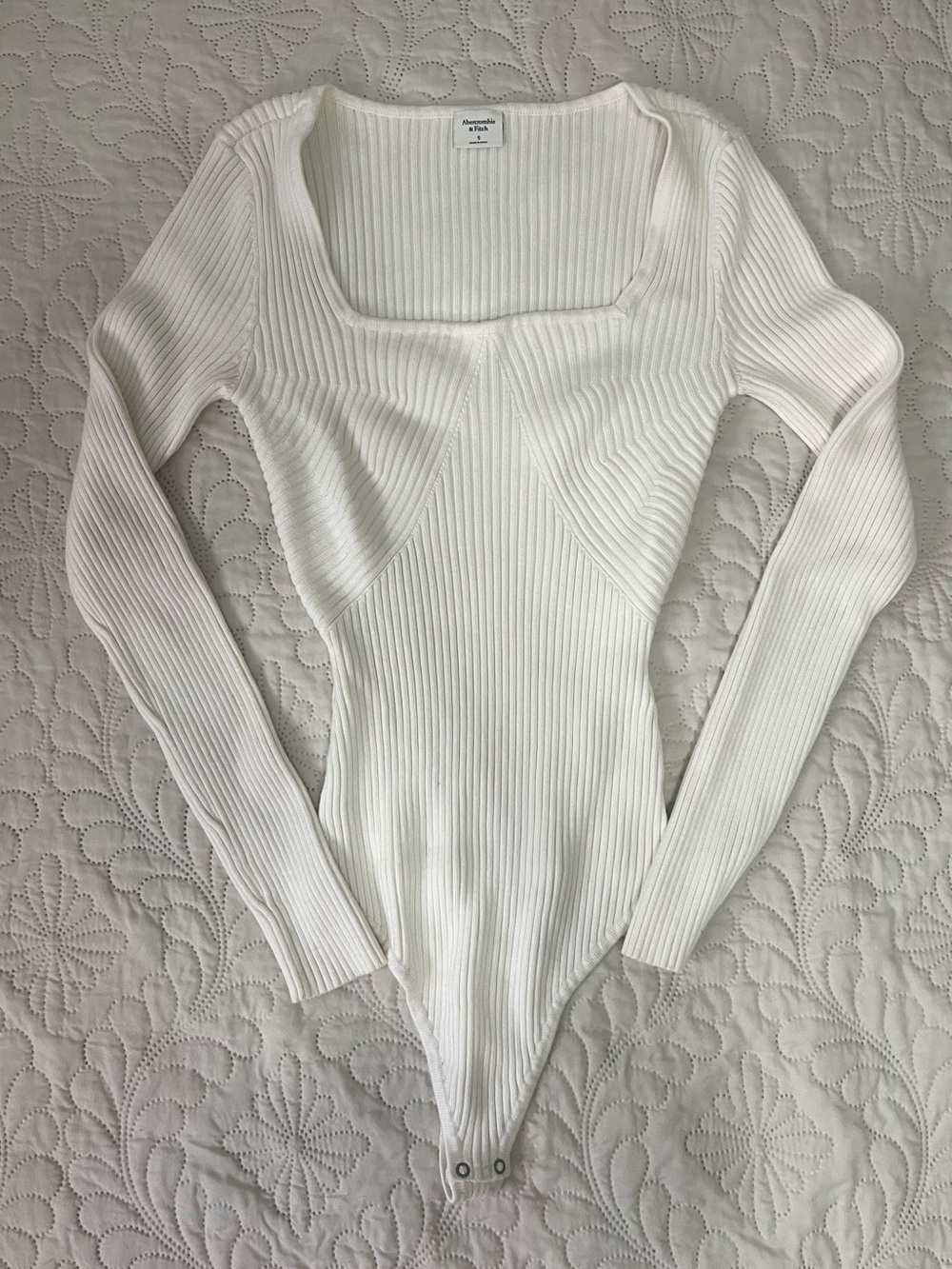 Abercrombie and Fitch Ribbed Bodysuit. Long sleeve small